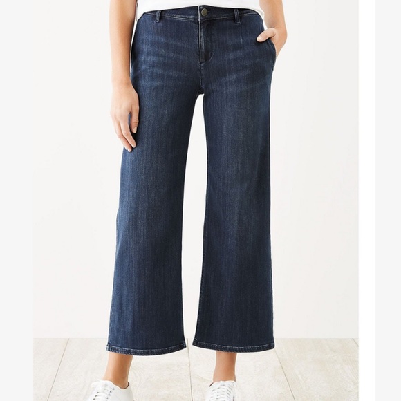 J. Jill Denim - J JILL Authentic Fit Full-Leg Crops Jeans Size 12